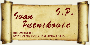 Ivan Putniković vizit kartica